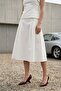 My Fashion Strapless Blouse and High-Waisted Midi Skirt Set - 2