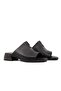 45265 Genuine Leather Black Women's Slippers - 5