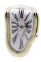 Ex0012.0002 Melting Clock- Abs Gold Color Case - White Dial Masa Saati - 2