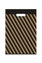 Diagonal Striped Black Reinforced Shop Stationery Bag No:2 (26X38Cm) 25Pcs - 2