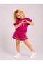 Girl's Ribbon Detailed Shorts Set with Ruffles and Short Sleeves, Comfortable Fit, 2-Piece Set - 2