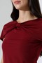 Women's Sandy Cape Detailed Short Sleeve Blouse - 2