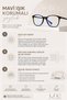 Kati̇e Cat Eye Bordo Blue Light Protected Transparent Glasses - 6