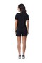 Black Women's Shorts & T-Shirt Set (T-Shirt Green Logo) - 3