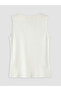 Lcw Comfort White V-Neck Lace Detailed Women's Undershirt - 7