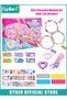 Bracelet Making Kit for Girls, Kids Charm Bracelets Kit, DIY Sticker Jewelry Toy, Sticky Roll Bracelet Necklace Gift Kit with 32 Sticker Rolls, 256 Stickers, 6 Charms, 2 Pendants, DIY Arts and Crafts