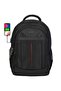 Unisex Black Waterproof Daily Backpack with Pocket