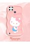 Realme C21Y Compatible Case Camera Protector Pink Silicone Couple Phone Case Kitty Pattern - 2