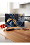 Kitchen Countertop Protector and Decorative Heat-Resistant Tempered Glass Cutting Board