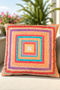 Double-Sided Colorful Throw Pillow Cover (43X43 cm)