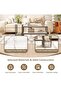 Coffee Table with Open Storage Shelf and 78cm Oval Table ，Modern Living Room Center Table for Living Room Home Office Reception Room - 3