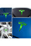 Set of 8 Custom Cut Logo Stickers for Tesla Model Y Steering Wheel Front Rear Rims and Sensors - 5