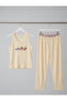 Women's Winnie Printed Pants and Strap Lycra Camisole Bamboo Viscose Pajama Set - 5