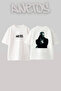 Pop Smoke Design Printed Unisex Oversize White Tshirt