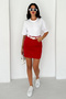 Women's High Waist Mini Jean Skirt