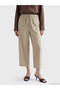 Trendlucky Carrot Cut Women's Trousers with Elastic Waist with a Difference in Color - 2