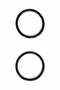 Round Acrylic Bag Handle Black Color |   Knitted, Wicker and Canvas Bag Handle |   1 Pair (2 Pieces) - El Ya
