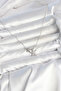 Brass Silver Color Minimal Star Model Women's Necklace - 2