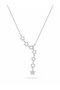 316L Steel Star Model Silver Color Zircon Stone Women's Necklace