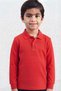 Children's Unisex Cotton Polo Collar Long Sleeve School T-Shirt (Back to School)-Sm - 2