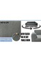 Bohemian Stretch Maxi Sofa Bed Cover Wide Usage K Gray 3+3 - 4