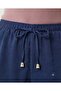 Women's Elastic Waist Drawstring Aerobin Palazzo Wide Leg Pants - 5