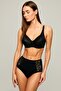 Women's Cotton Modal Fabric High Waist Lace Panties, 47% Modal 47% Cotton 6% Elastane