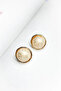 Round Model Gold Color Earrings