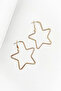 Star Model Gold Color Earrings