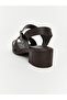 Nevavm Leather-Look Women's Heeled Sandals with a Difference - 5
