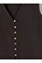Lcw Studio Brown V-Neck Textured Women's Classic Vest - 7
