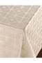 Tablecloth Fiber Lined Oilcloth 140X140 cm Pvc Wipeable Liquid-Proof Stain-Resistant Beige