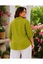 Women's Oversize Italian Cotton Shirt with Embroidery Detail - 2