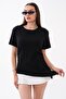Women's Asymmetrical T-Shirt with Gathered Side Detail 260596 - 3