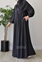 Esin Pleated Ferace Smoked - 3