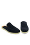 Genuine Leather Men's Slippers Loafer 5675 Dark Blue Suede - 4