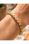 Women's Gold Color Stone Triangle Detailed Elegant and Stylish Bracelet Mrd-33480001 - 3