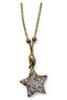 Gold Color Star Model Ball Chain Steel Necklace - 2