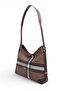 Dark Brown - Brown Plaid Women's Shoulder Bag Sp1285 - 5