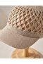 Modern-Looking Summer Knitwear Hat with a Silvery Knit Design - 2