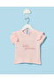 Infant Girls Pink Waffle Casual Set With Embrodiery - 2