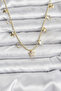 Brass Gold Color Star Model Women's Necklace