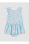 Floral Patterned Girl's Swimsuit (S6) - 3