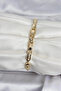Brass Gold Color North Star Engraved Women's Bracelet - 2