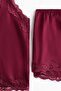 Lace-trimmed satin pyjamas - 6