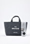 The Brugge 100% Cotton Waxed Canvas Tote Bag with Removable Strap and Pocket