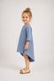 100% Cotton Asymmetrical Girls' Combed Cotton Dress 4137