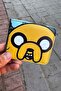 Blue Adventure Time Finn and Jack Face Men's Wallet