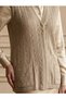 Seasonal Women's Knitted Vest with Buttons and Pockets / Milk Coffee