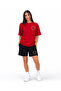 T-Shirt Shorts Floral Heart Printed Oversize Cotton Set - 2